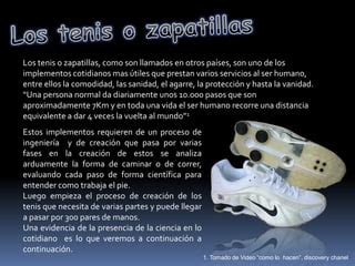 Informe de quimica (los tenis) .